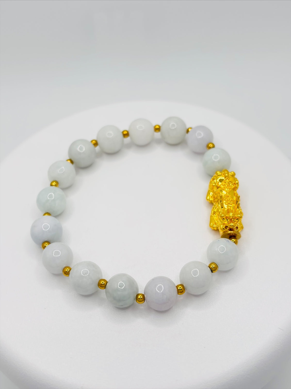 18K Gold Lucky Piyao/ Pi Xiu Jade Bracelet( Hollow Empty Inside) XXL PIYAO