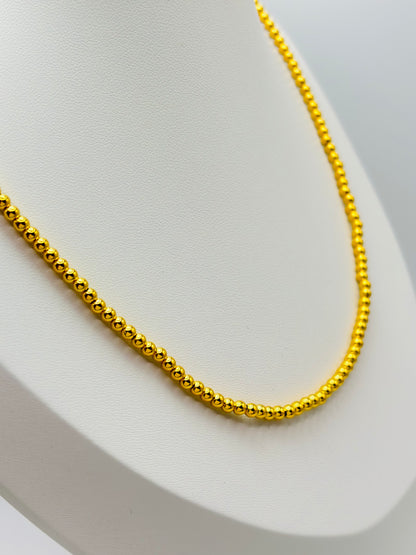 18K Gold Bubble Necklace