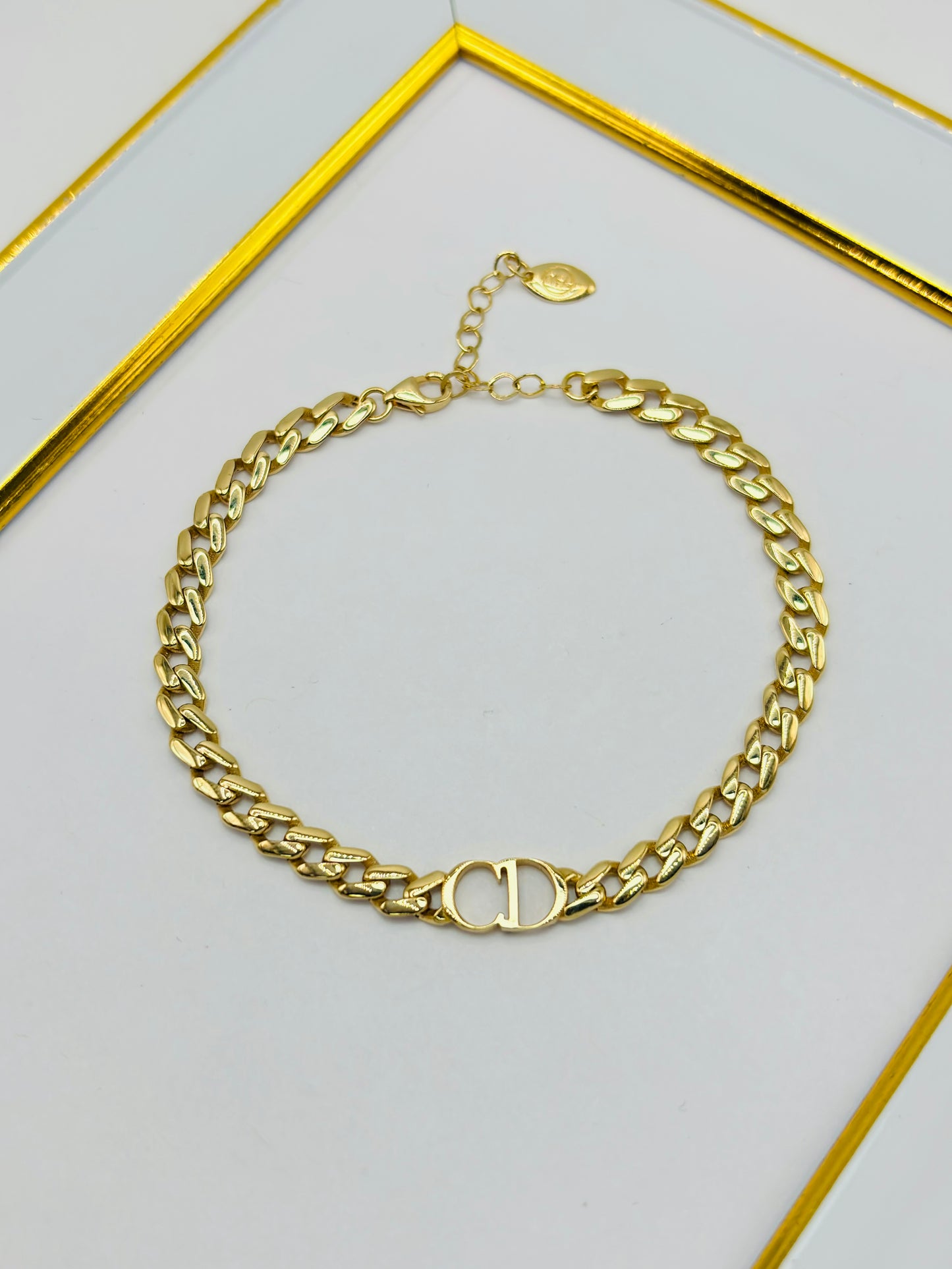 18K Gold CD Bracelet