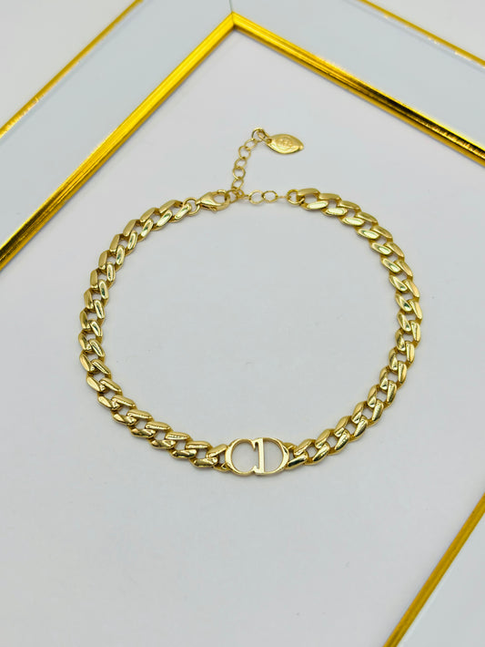 18K Gold CD Bracelet