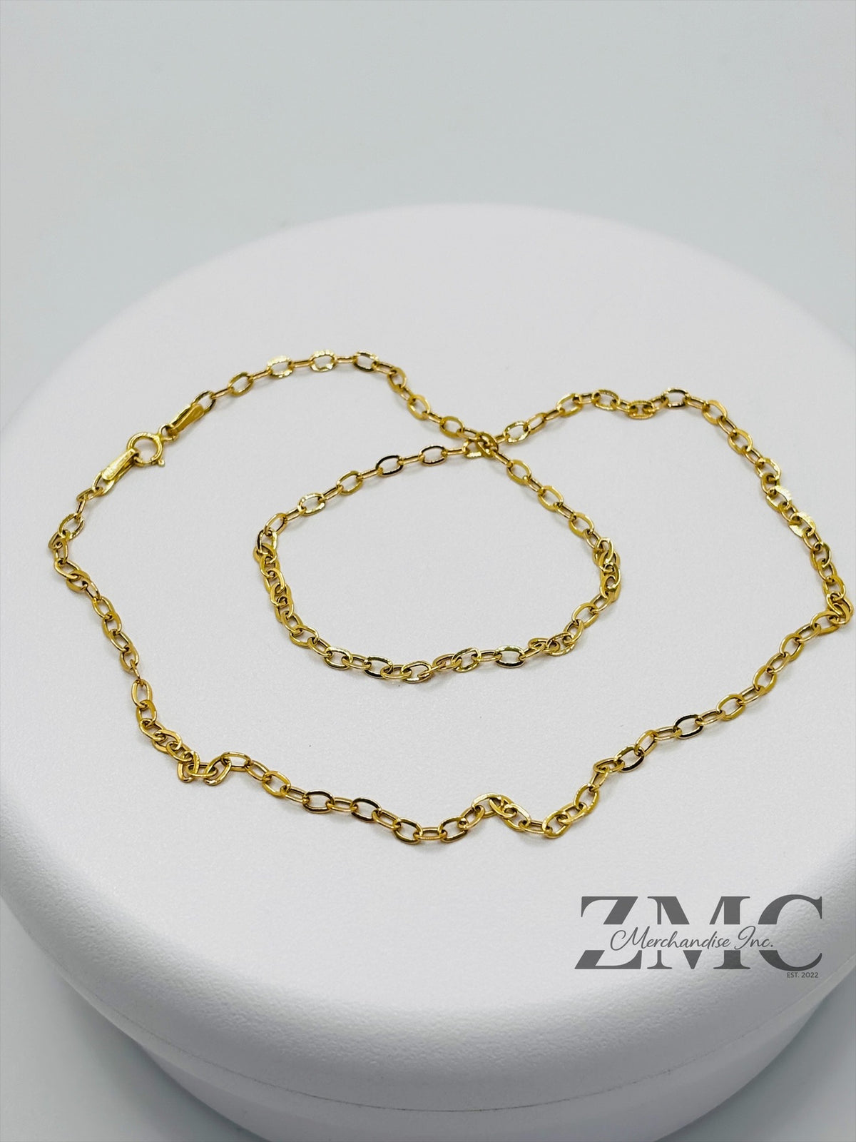 18K Gold Small Link Chain