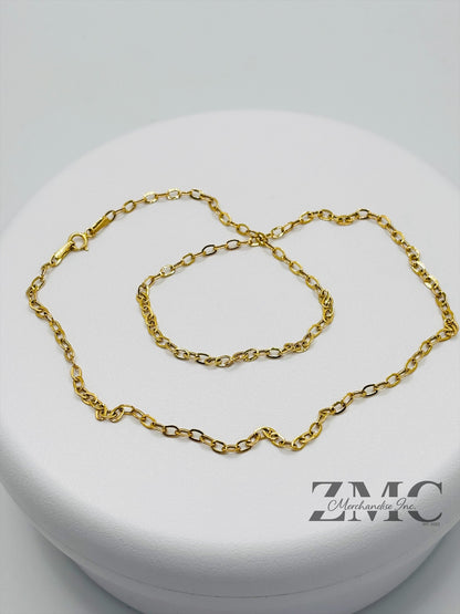 18K Gold Small Link Chain