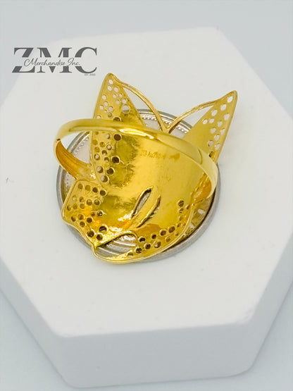 18K Gold Butterfly Ring