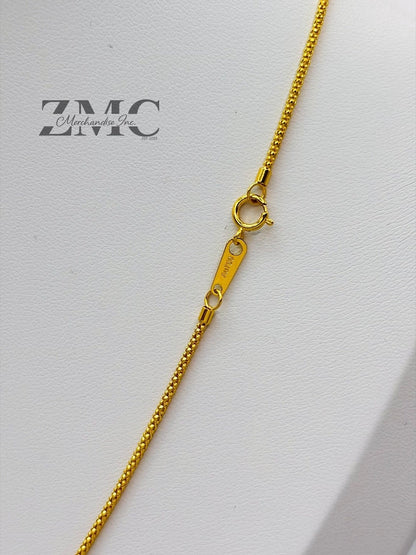 18K Gold Popcorn Chain