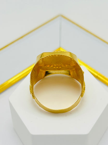 18K Gold Men's Dragon Ring