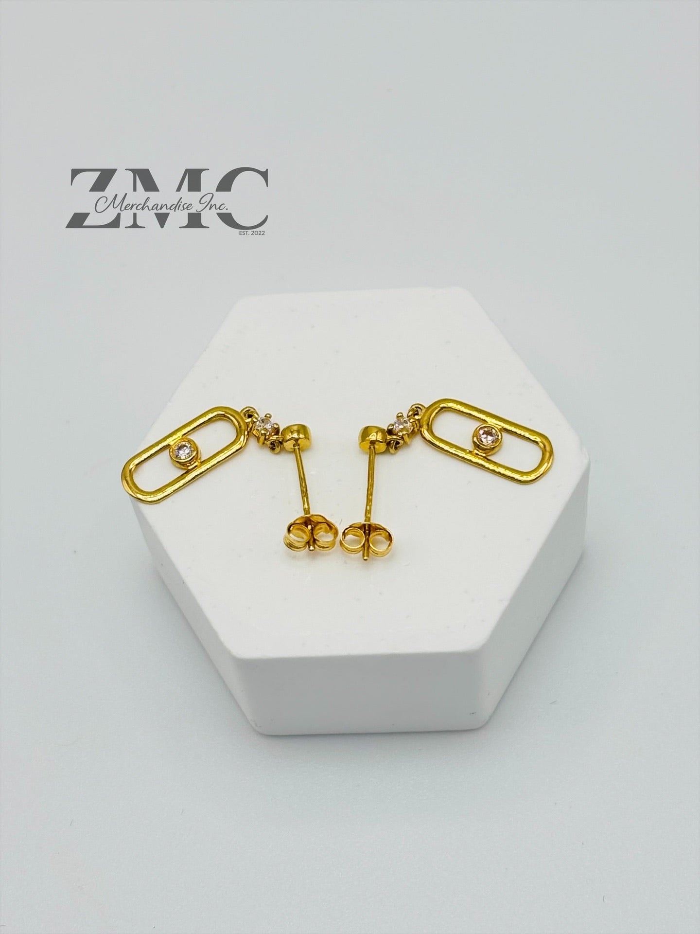 18K Gold Dangling Earrings