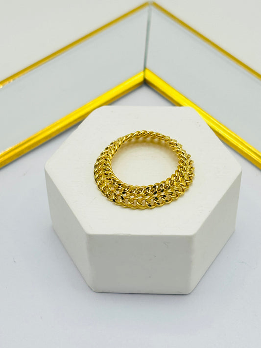 18K Gold Heartbiz Style Ring