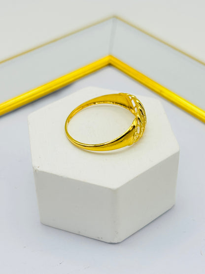 18K Gold Net Ring