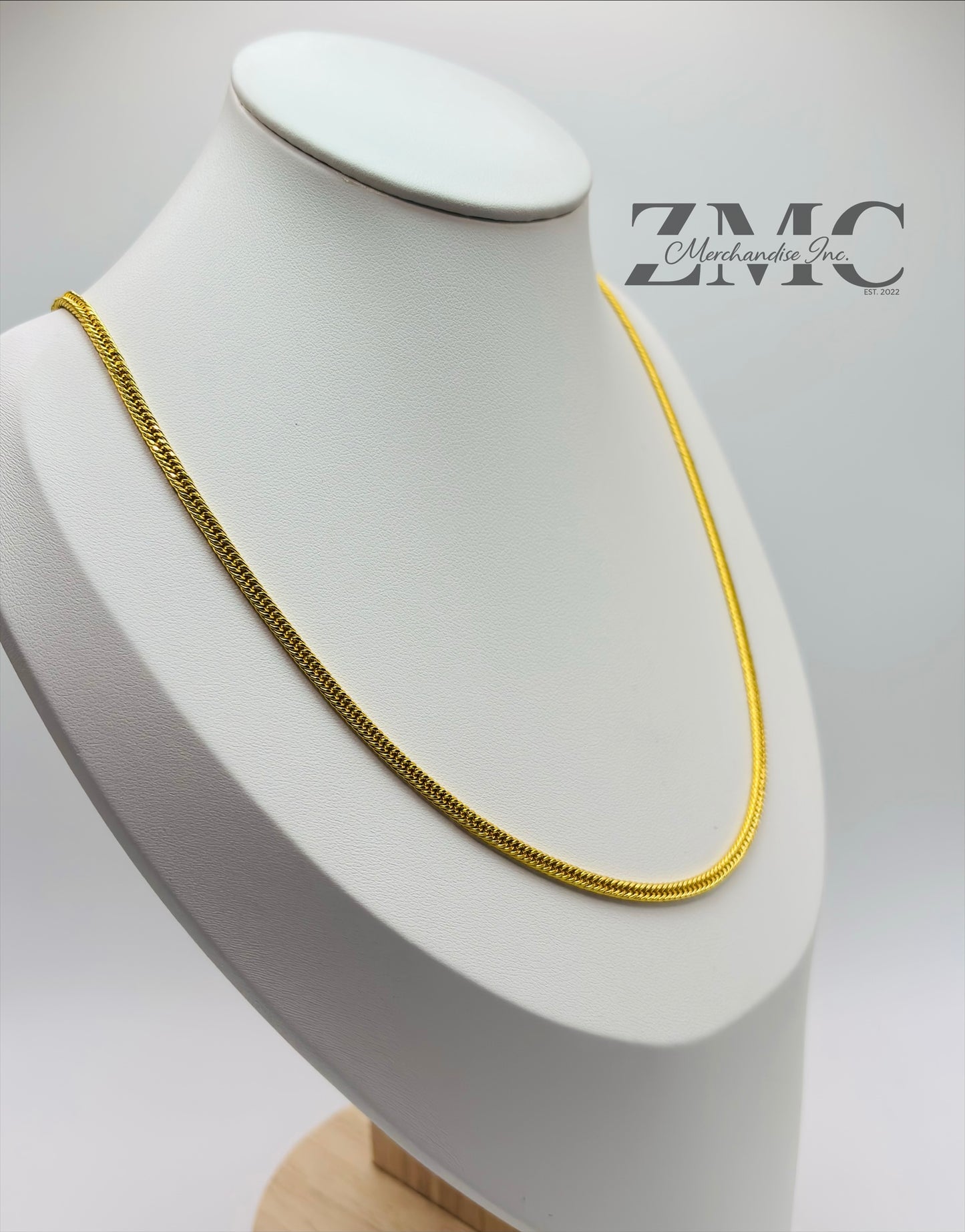 18K Gold Triple Lock Chain