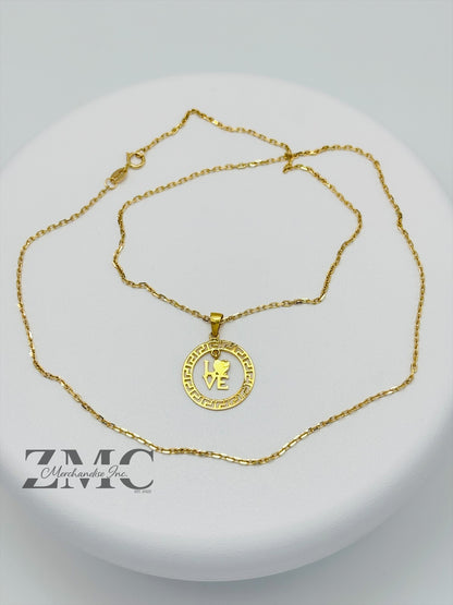 18K Gold Love Necklace