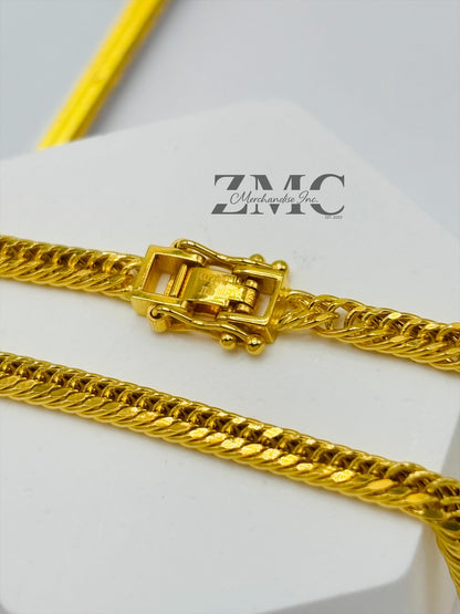18K Gold Triple Lock Chain