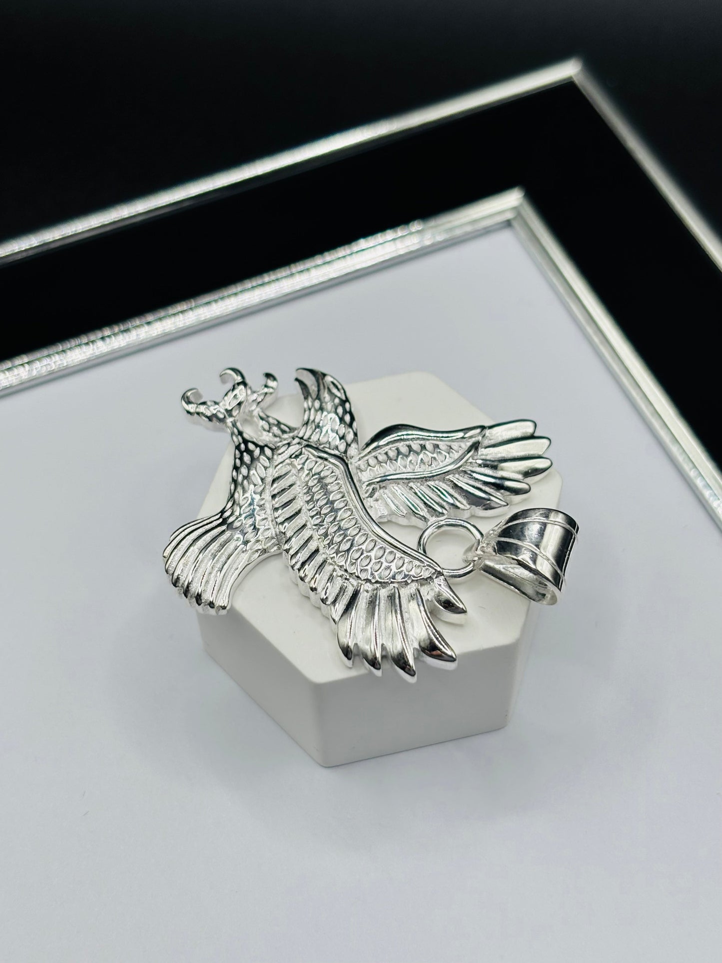 S925 Silver Eagle Pendant