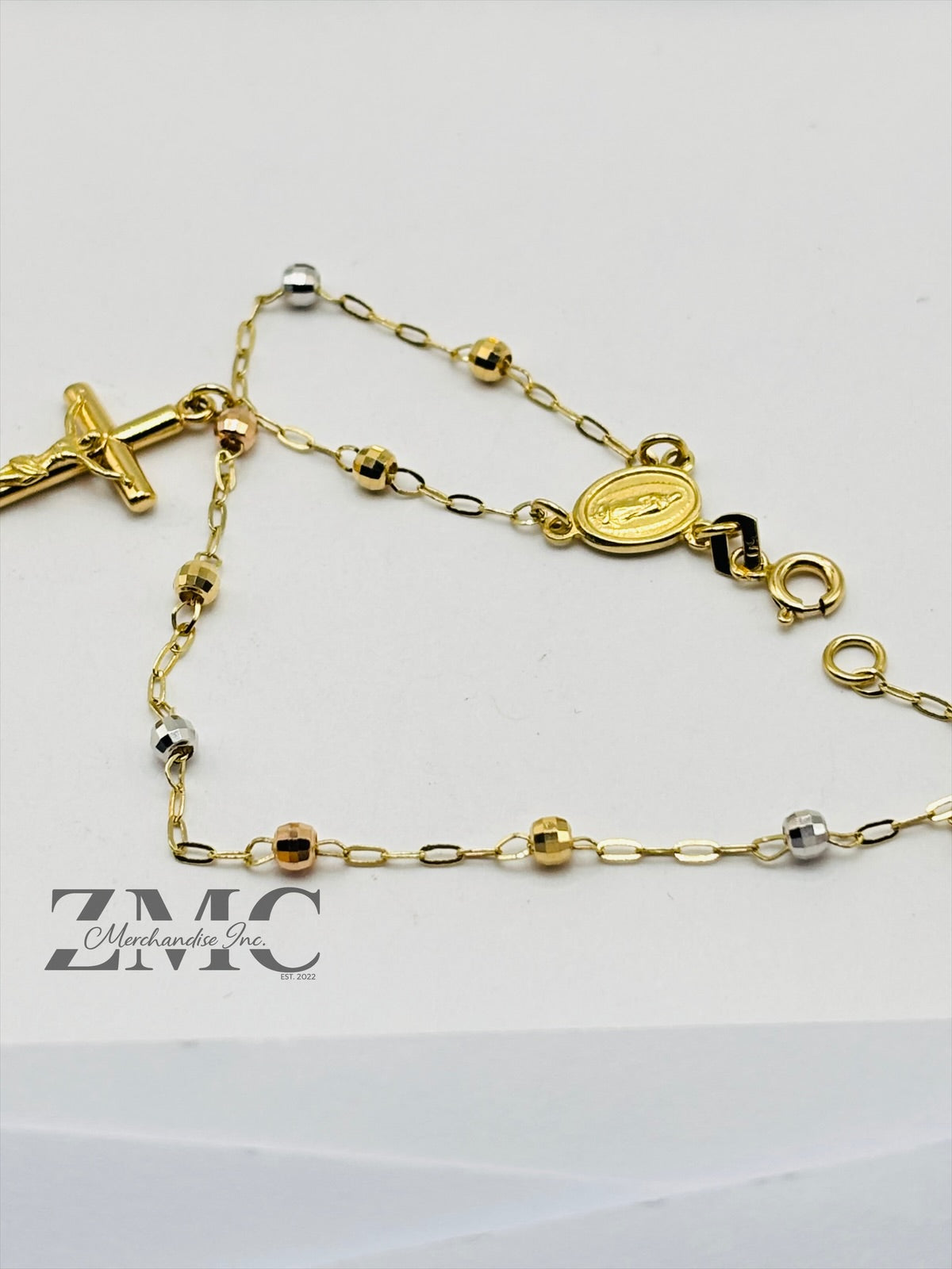 18K Gold Rosary Bracelet