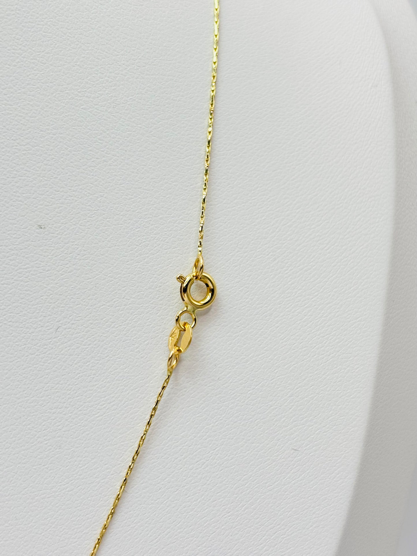 18K Gold C Necklace