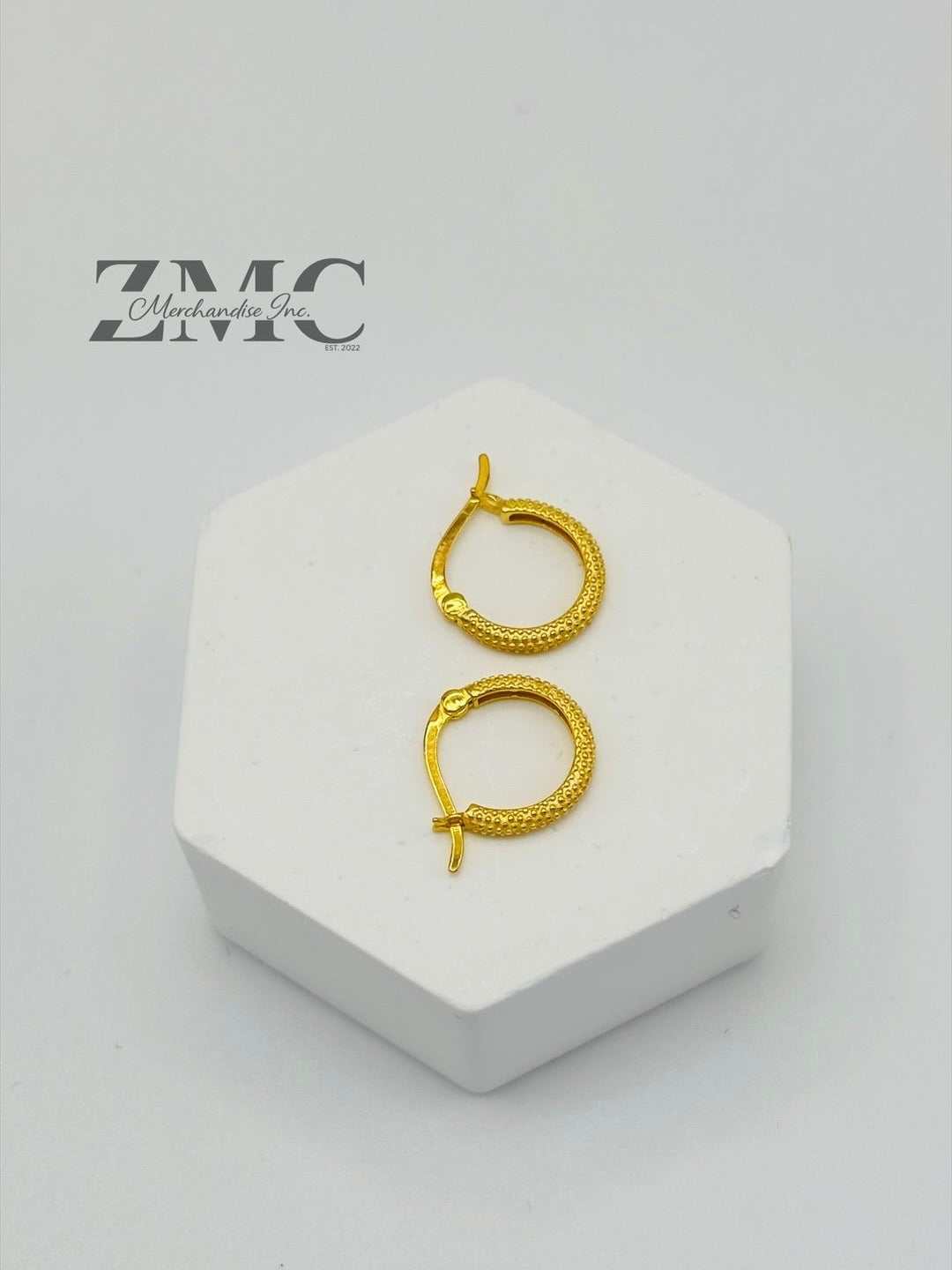 18K Gold Kids Huggies Loop Earrings