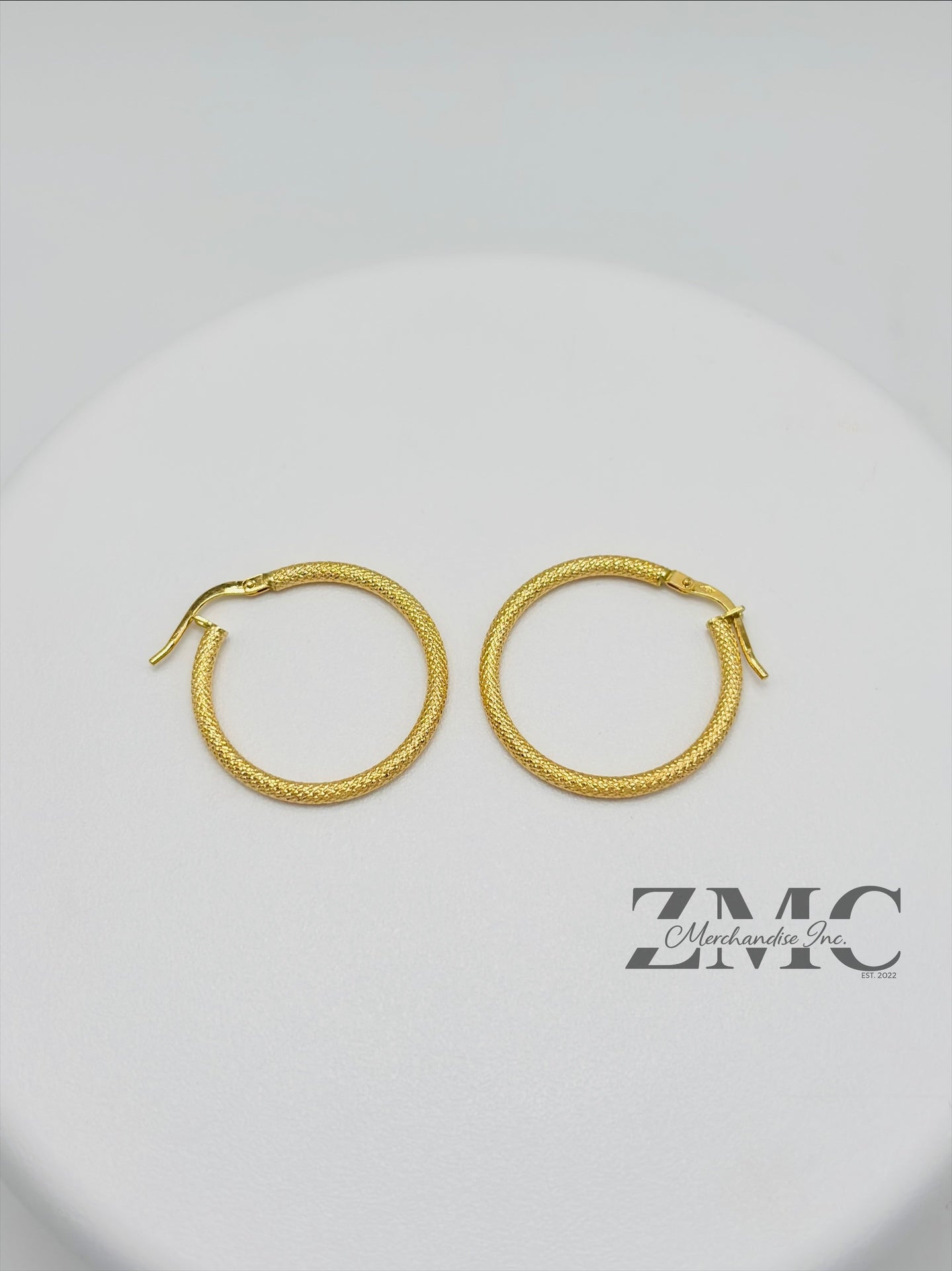 18K Gold Loop Earrings