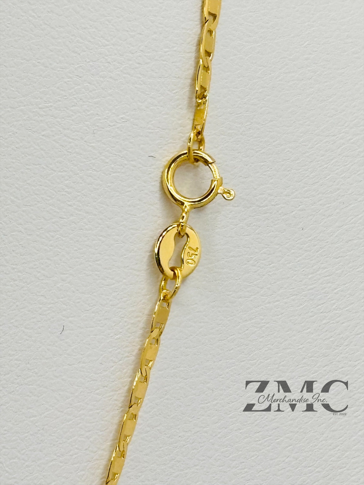 18K Gold Circle Dragon Necklace