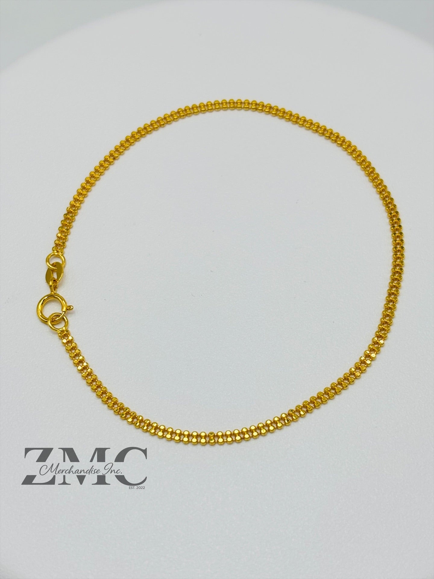 18K Gold Beaded Bracelet