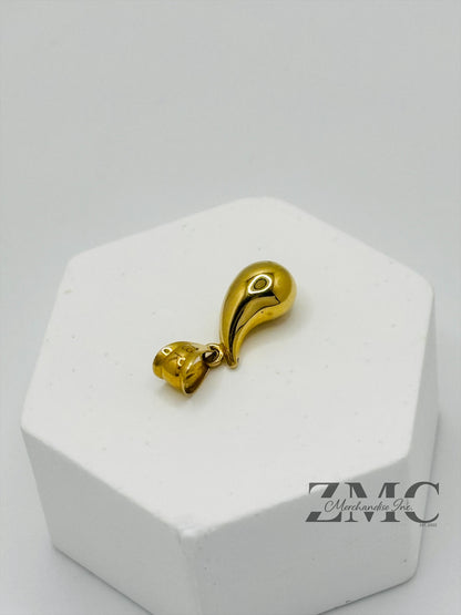 18K Gold Teardrop Small Pendant