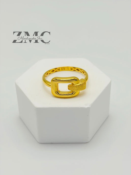 18K Gold Belt Ring