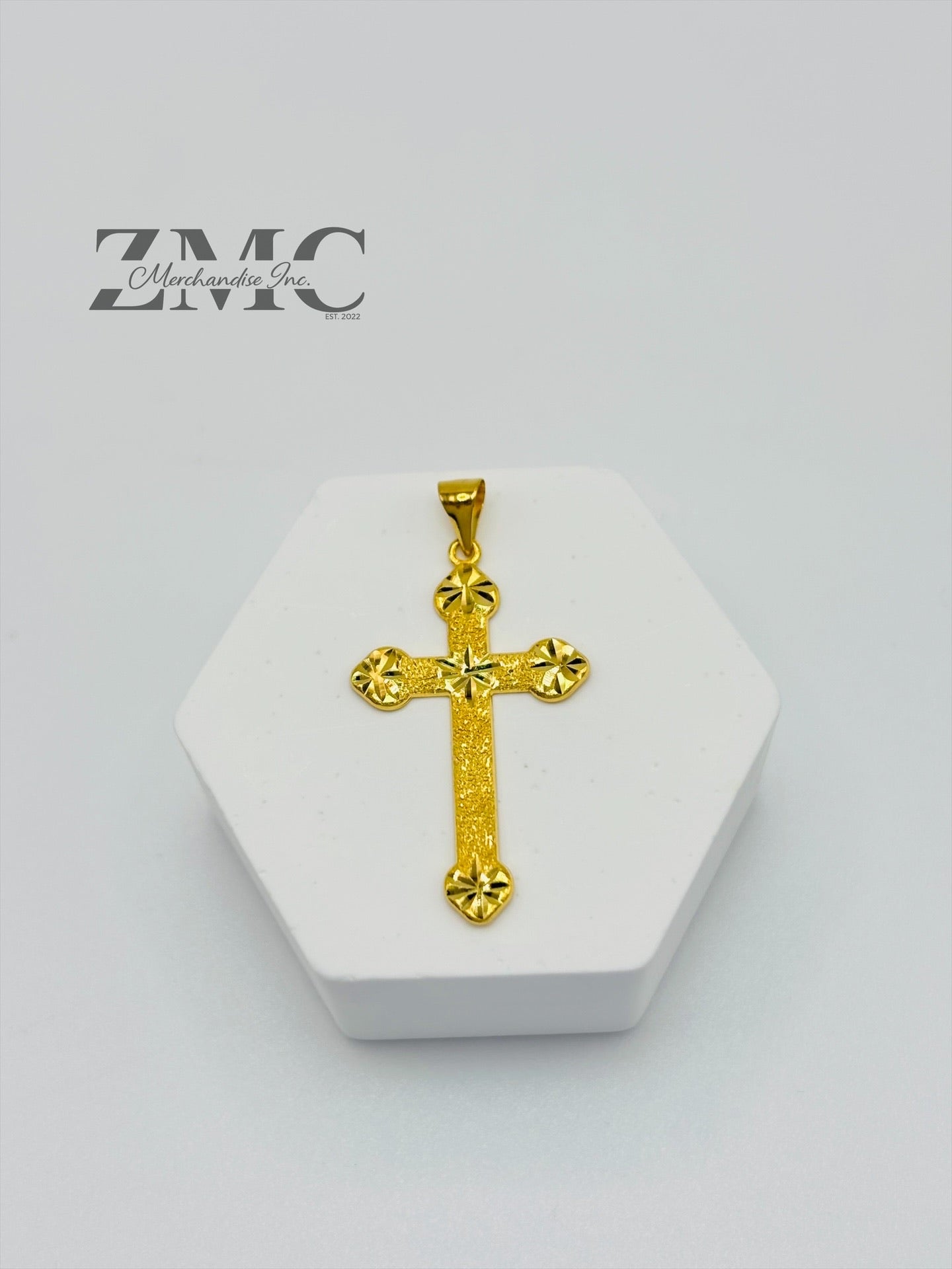 18K Gold Cross Pendant