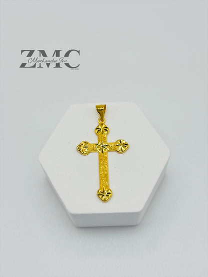 18K Gold Cross Pendant