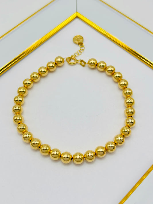 K18 Japan Orbit Bracelet 6mm