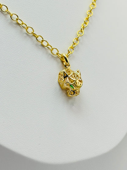 18K Gold Panther Necklace