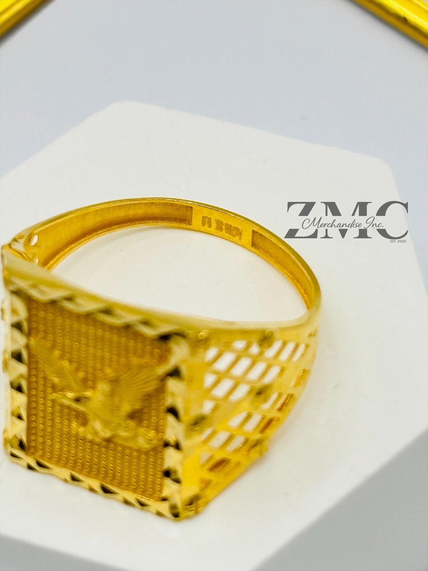 18K Gold Eagle Ring