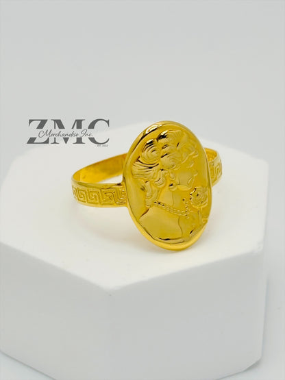 18K Gold Cameo Ring