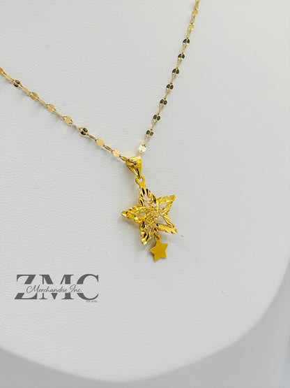 18K Gold Star Necklace