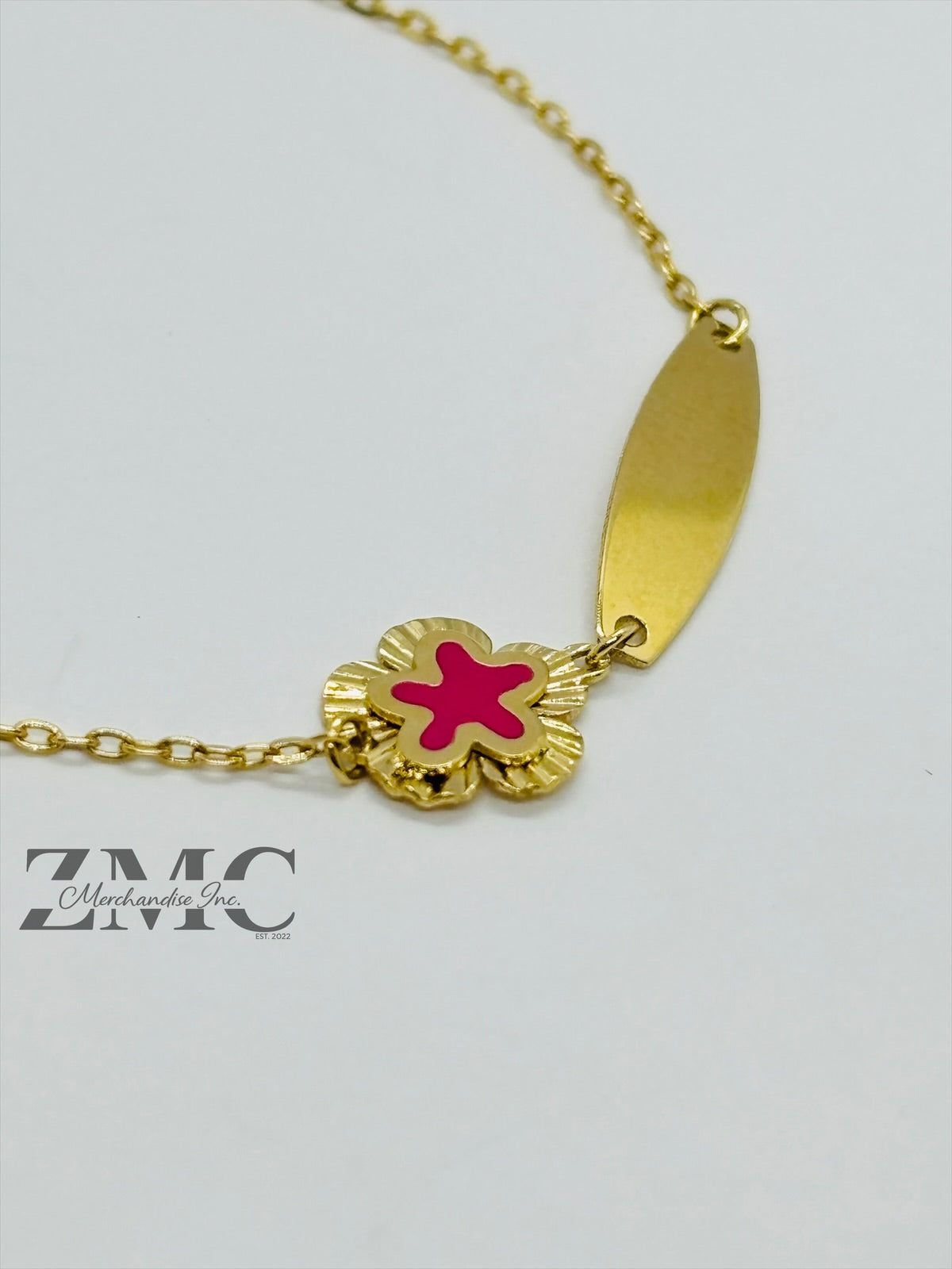 18K Gold Flower kids Bracelet