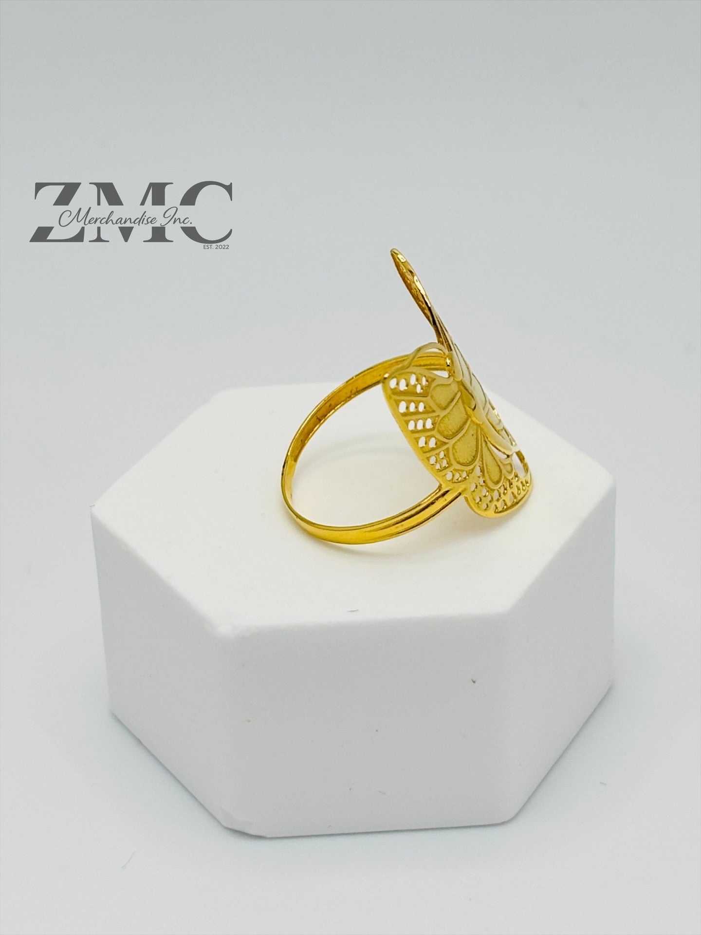18K Gold Butterfly Ring