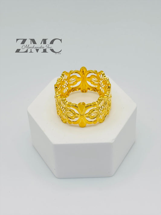 18K Gold Flower Power Ring