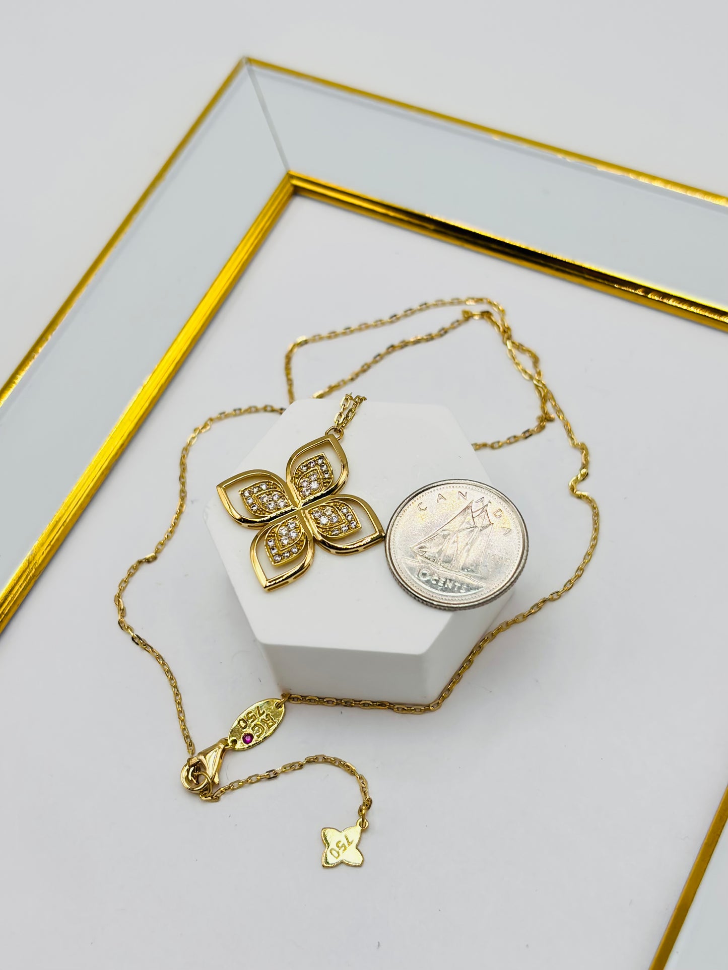 18K Gold RC Necklace