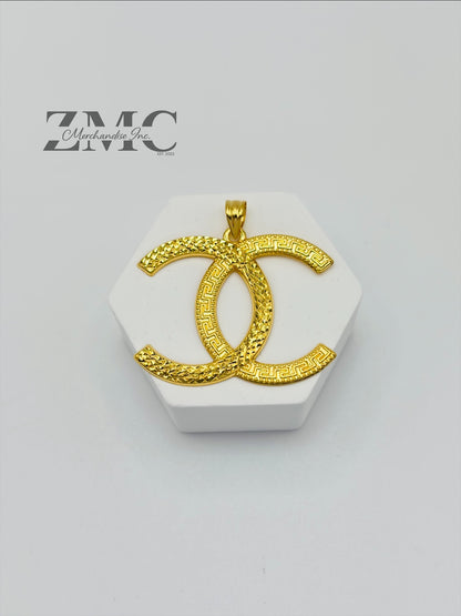 18K Gold Big C Pendant