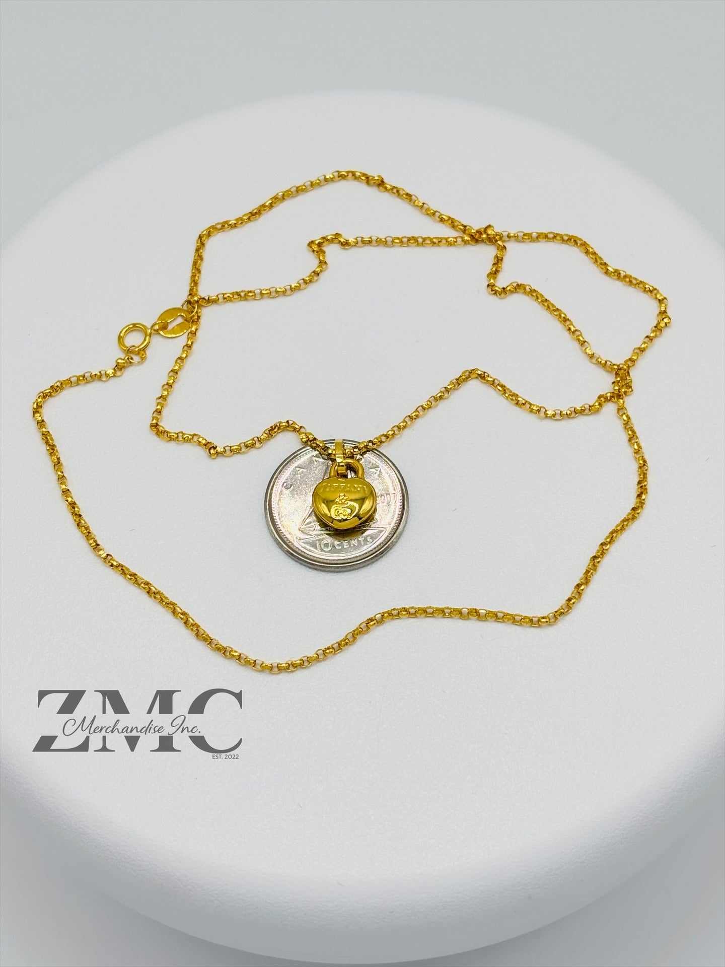 18K Gold Tauco Heart Necklace