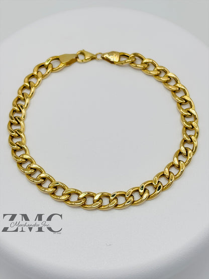 18K Gold Curb Bracelet