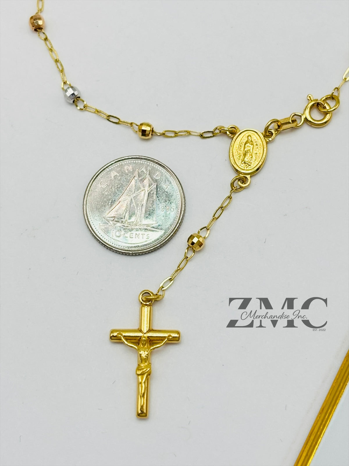 18K Gold Rosary Bracelet