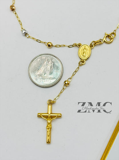 18K Gold Rosary Bracelet