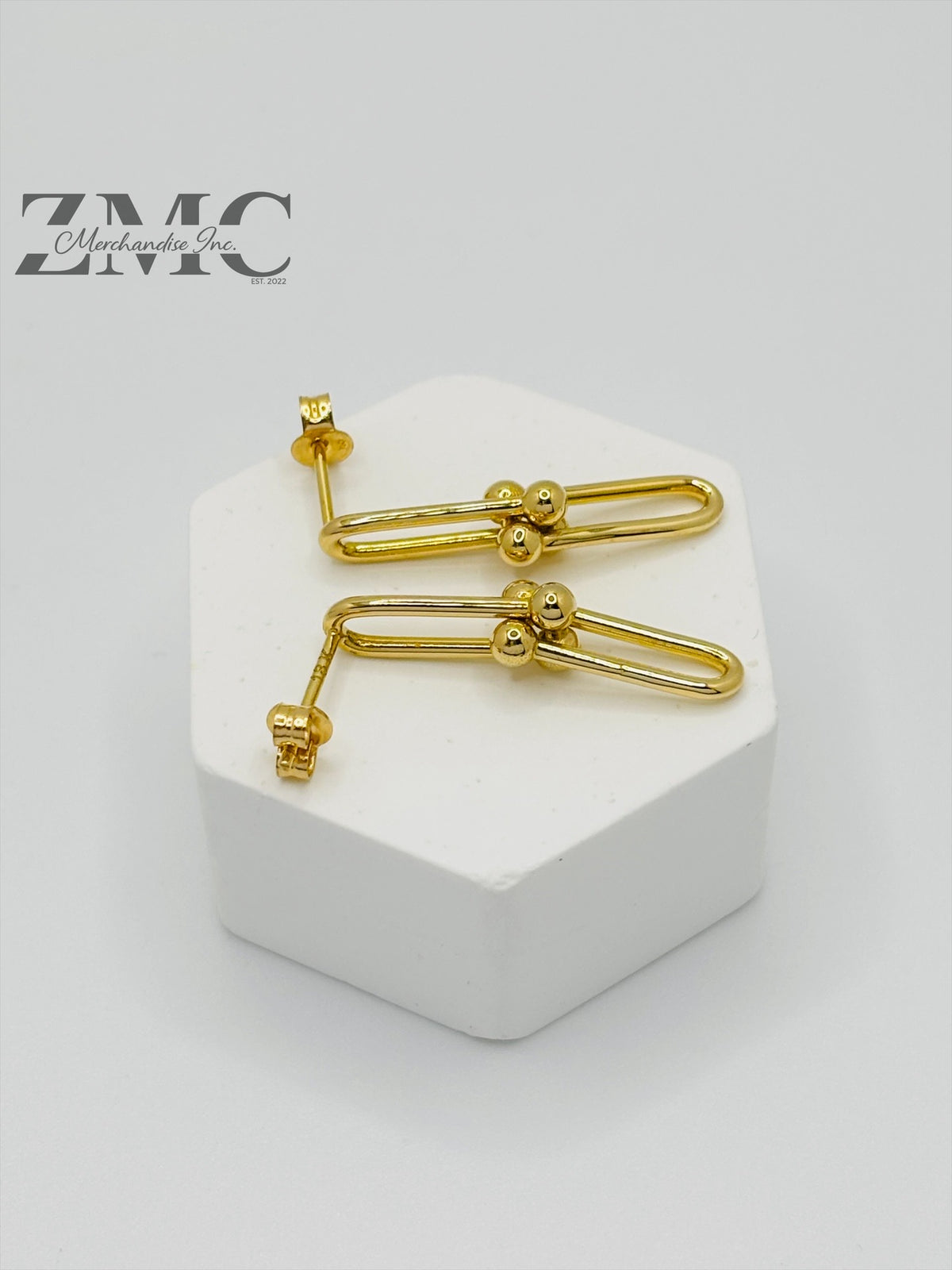 18K Gold Hardware Earrings