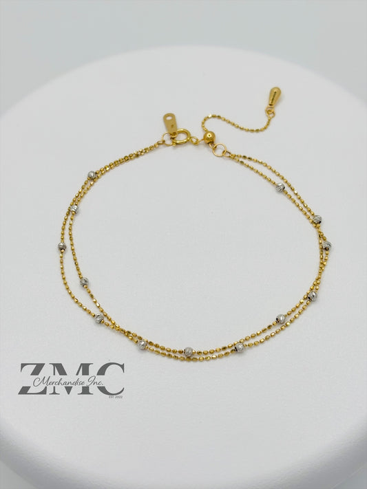 18K Gold Double Bracelet