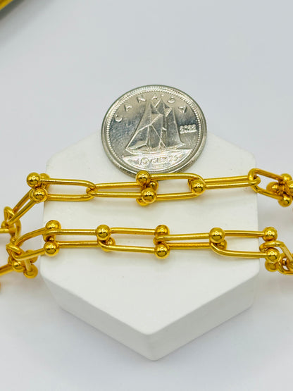 18K Gold Hardware Necklace