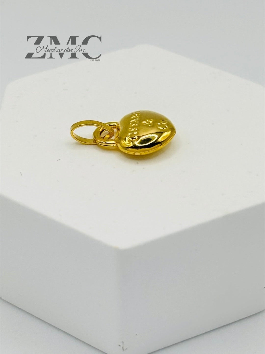 18K Gold Heart Pendant