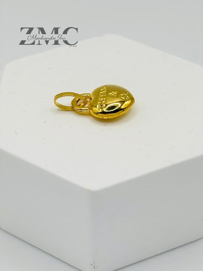 18K Gold Heart Pendant