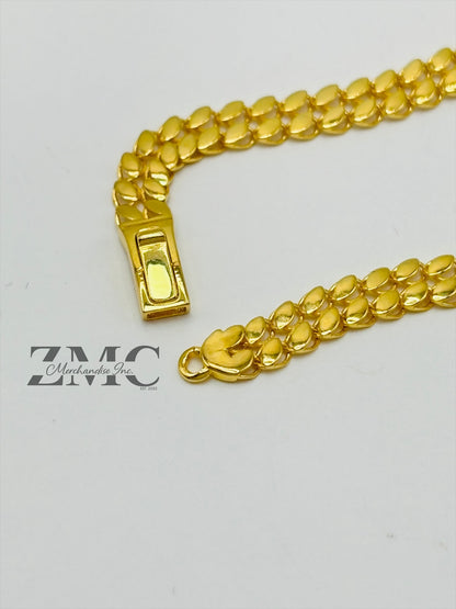 18K Gold Double Damascus Bracelet