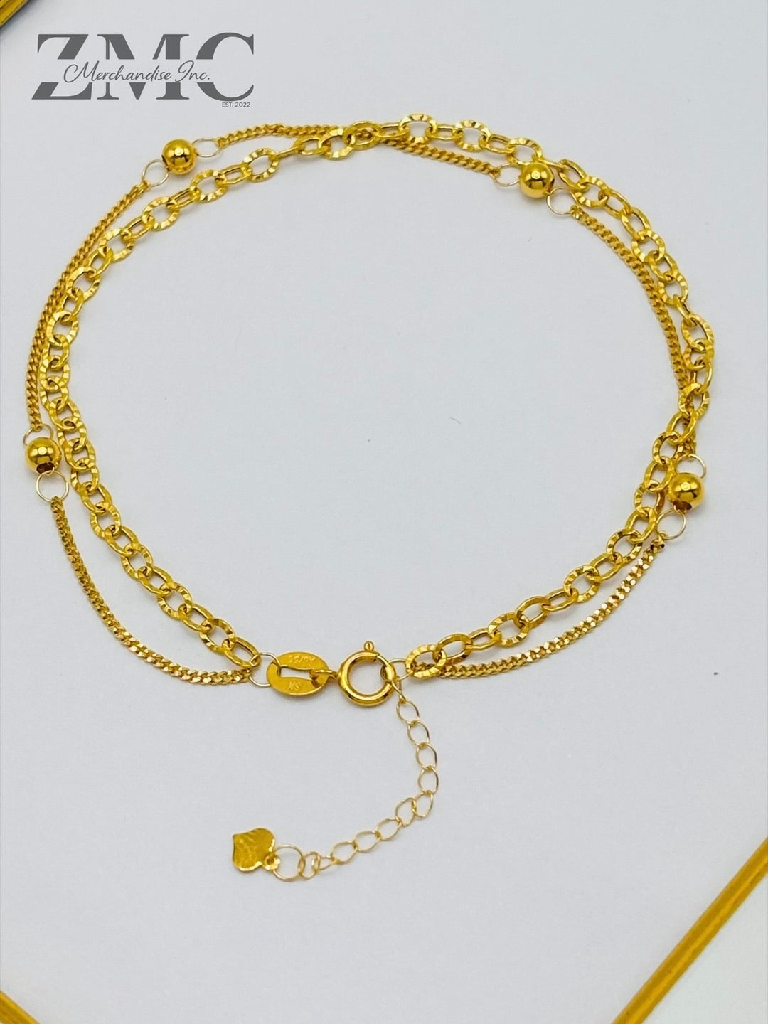 18K Gold Double Bracelet