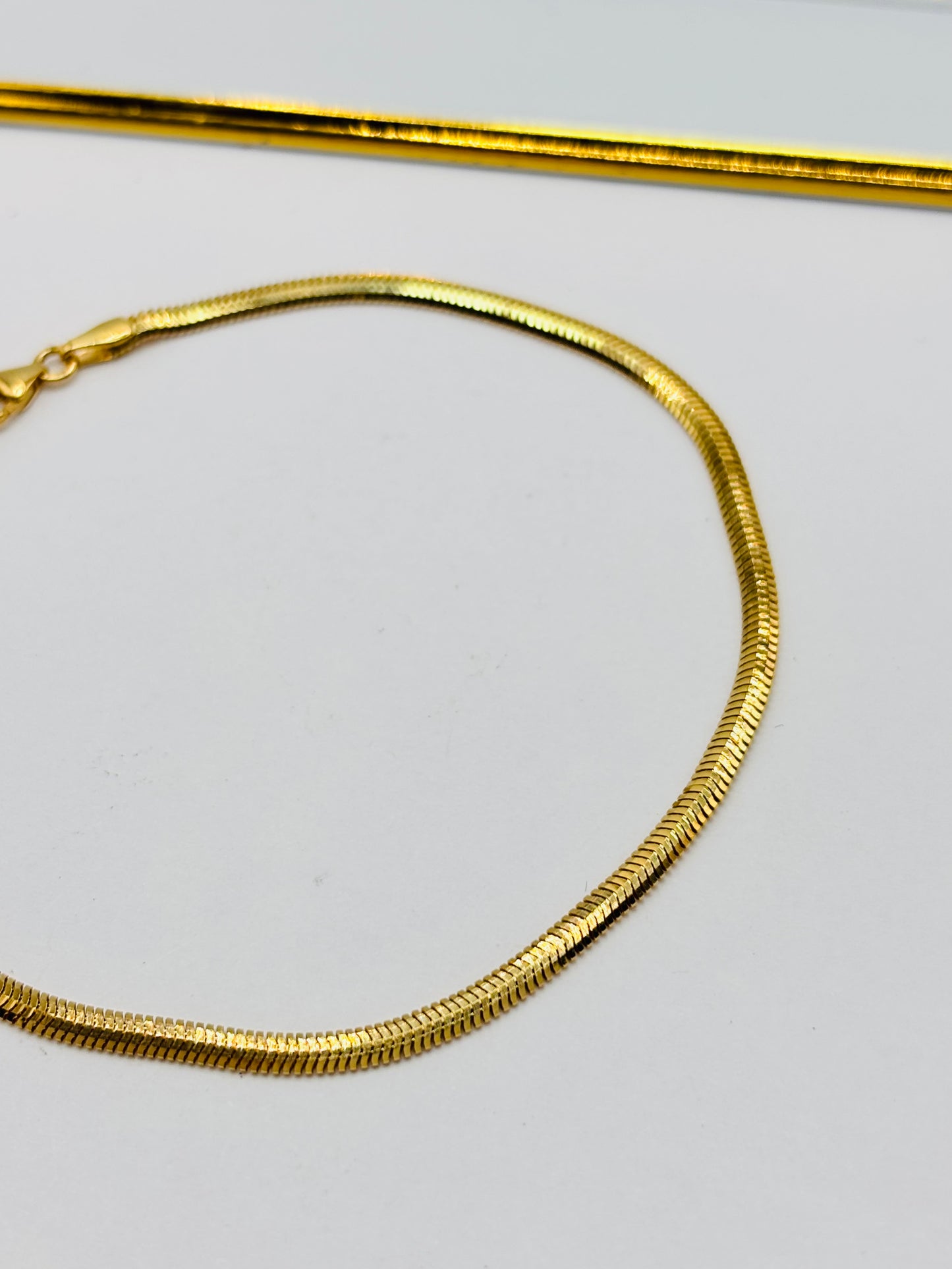 18K Gold Herringbone Bracelet