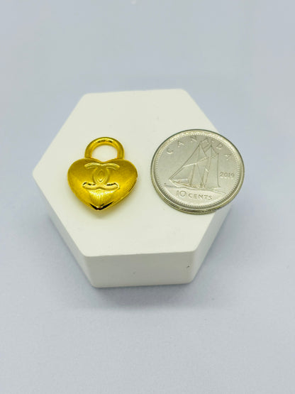 18k Gold Heart Pendant
