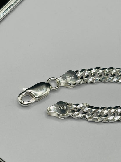 S925 Silver Cross Black Bracelet